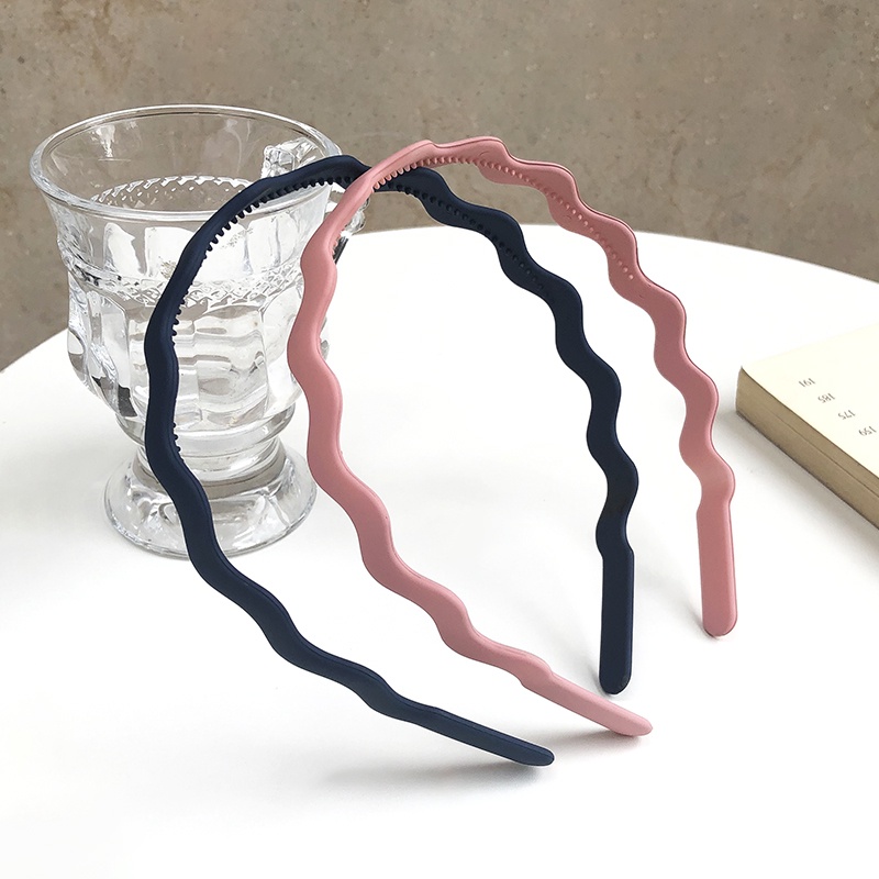 Cài tóc bản rộng màu nhám thời trang dành cho nữ