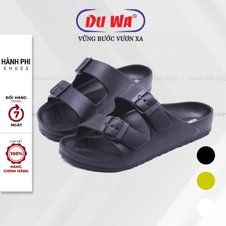 [Xả kho] Dép Duwa 2 quai nhựa nam nữ dép quai ngang 2 khóa hai quai - giày dép sandal unisex xuất khẩu