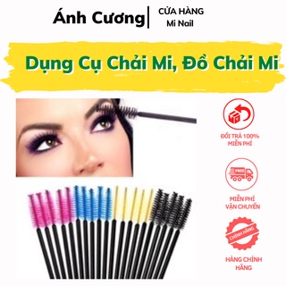 Chổi chải mi ❤️ mi nail ánh cương❤️ dụng cụ chải mi, đồ chải mi, lông mày tiện lợi ad55