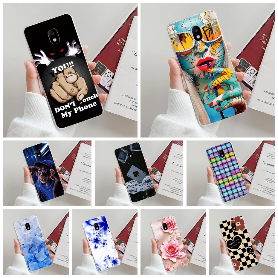 Ốp Điện Thoại TPU Dẻo In Họa Tiết Động Vật Graffiti Đáng Yêu Cho Samsung Galaxy j7 pro j5 pro 2017