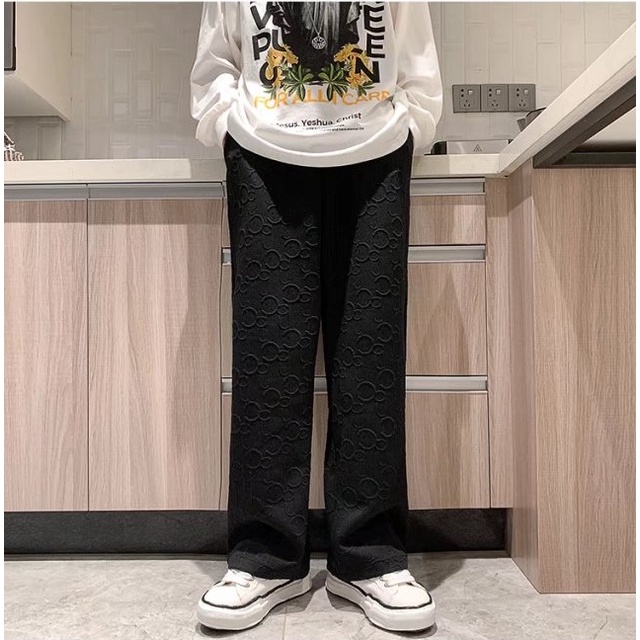 Quần harem ống rộng màu trơn thời trang xuân hè thoải mái dành cho nam