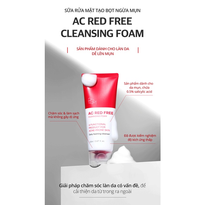 Sữa Rửa Mặt B.O.M Tạo Bọt Ngăn Ngừa Mụn 150ml | Hasaki | Sản phẩm chính hãng