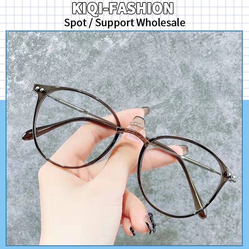 Kính Chống Tia UV400 Gọng Tròn Chống Ánh Sáng Xanh Thời Trang Phong Cách Hàn Quốc Cho Nam Và Nữ
