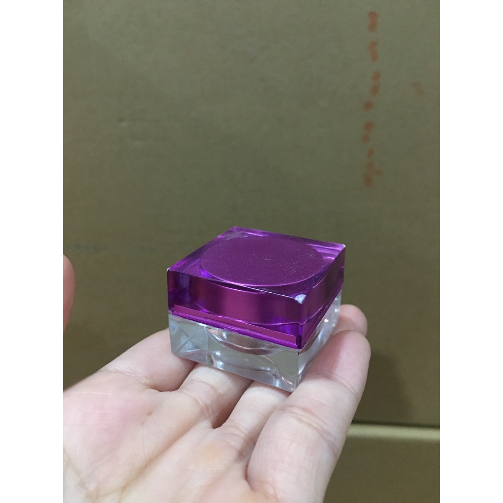 HŨ NHỰA MỸ PHẨM CHIẾT KEM FACE NHIỀU MÀU 5GR VUÔNG