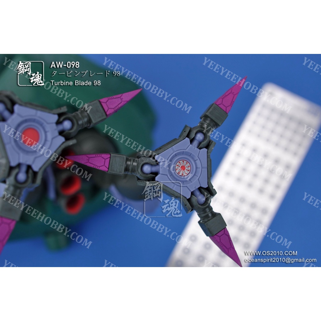 PHỤ KIỆN MOD STEEL SPIRIT - PHOTO ETCH NÂNG CẤP ỐNG XẢ CHO MÔ HÌNH TURBINE BLADE AW098
