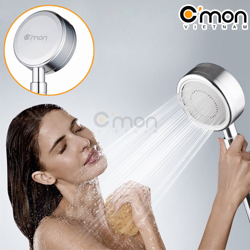 Bộ vòi sen tắm tăng áp nóng lạnh inox 304 C'MON CB-211