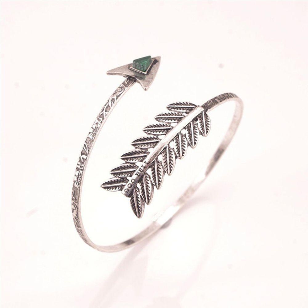 FORBETTER Vòng Đeo Cánh Tay Charm Mũi Tên Phong Cách Bohemian Cổ Điển Hàng Mới