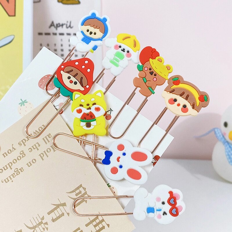 Ghim Tài Liệu Đáng Yêu Mạ Đồng - Kẹp Giấy Hình Động Vật Hoạt Hình Phong cách Hàn Quốc DUASHOP.