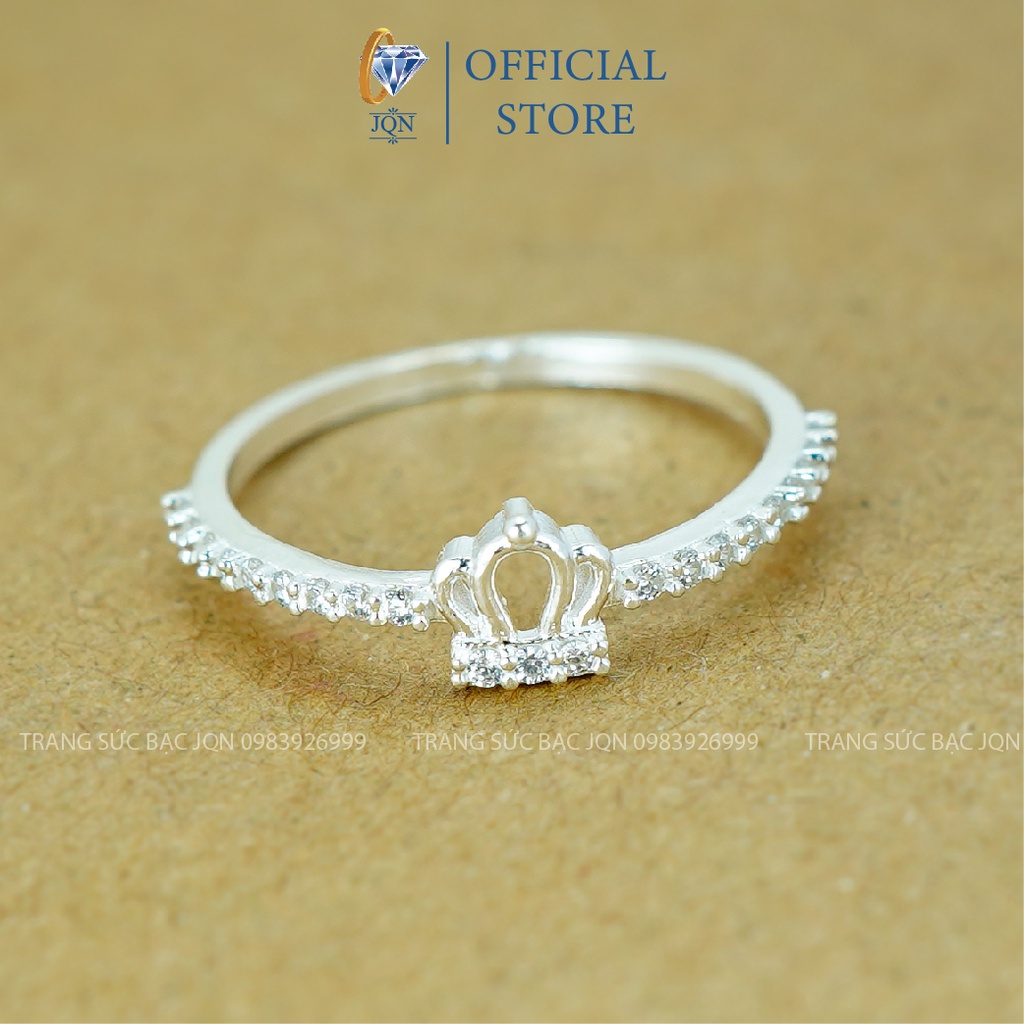 Nhẫn Bạc Nữ JQN N38 Mẫu Nhẫn Vương Miện Nhỏ Xinh