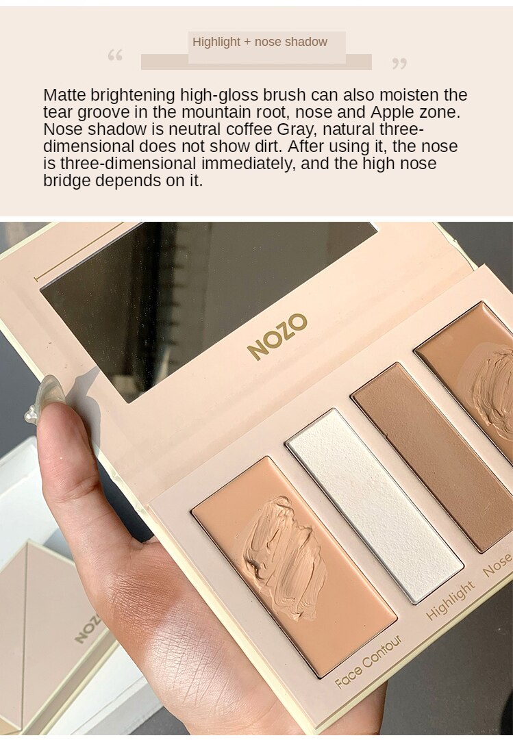 [Hàng mới về] Bảng phấn đánh khối 4 màu kiêm che khuyết điểm kết hợp | BigBuy360 - bigbuy360.vn