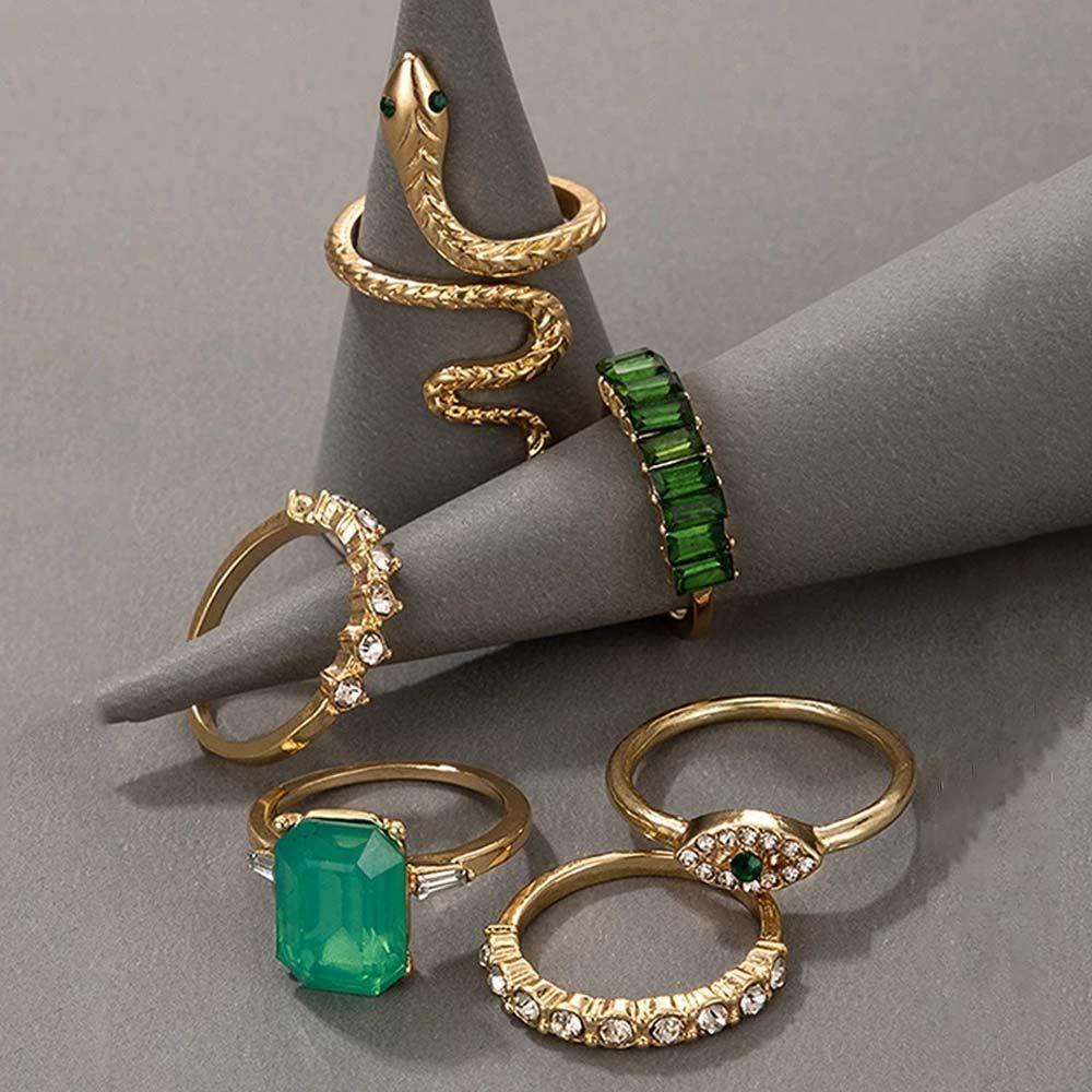 Nhẫn Hình Rắn Phong Cách Vintage Cho Nam Và Nữ|Món Quà Ngày Lễ Tình Nhân|Nhẫn Đeo Tay Phong Cách Hàn Quốc