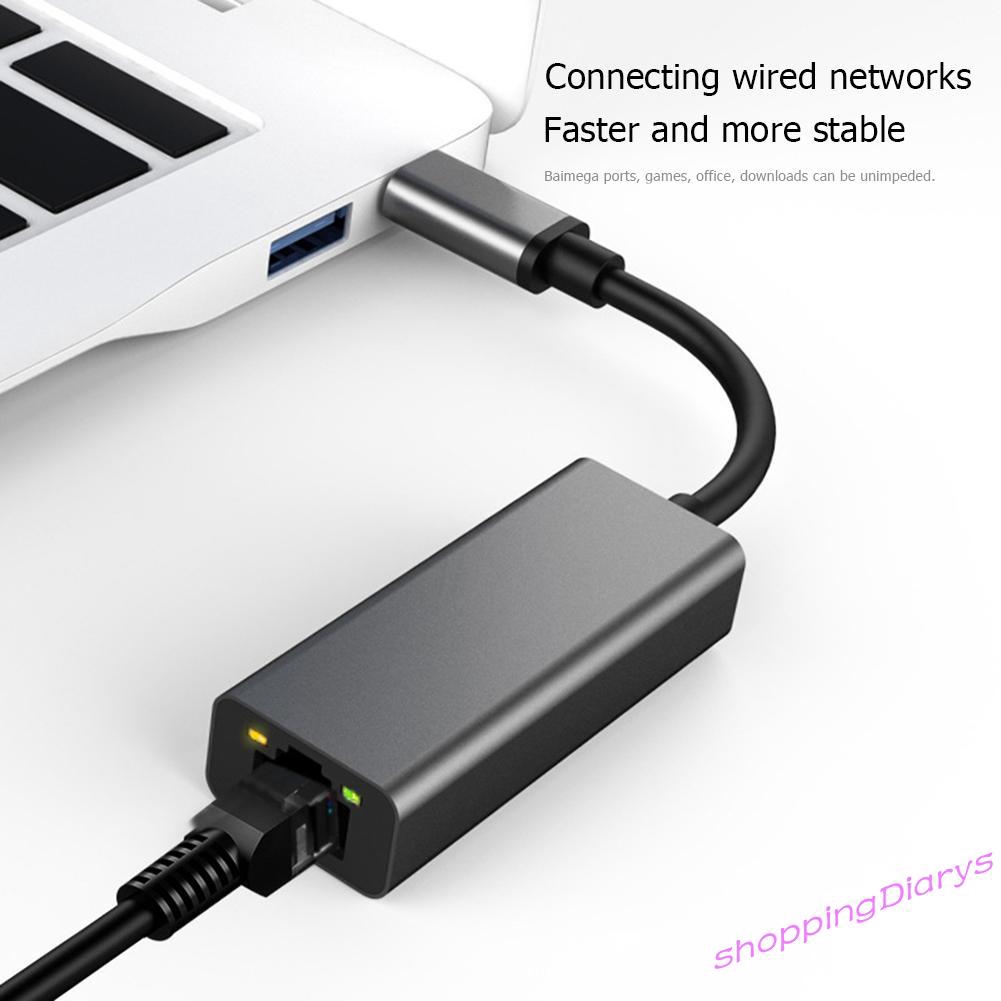 Đầu Chuyển Đổi Từ Cổng Type-C Sang Rj45 10/100mbps Lan Ethernet S3-8052-C Tiện Dụng | BigBuy360 - bigbuy360.vn