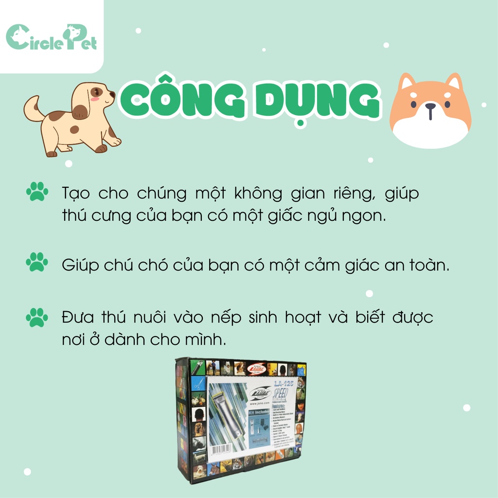 Bộ Dụng Cụ Tông Đơ Tỉa Lông Thú Cưng Grooming WORLD LAUBE 125 Dễ Dàng Lau Dọn Sau Khi Cắt Tỉa  - Circle Pet