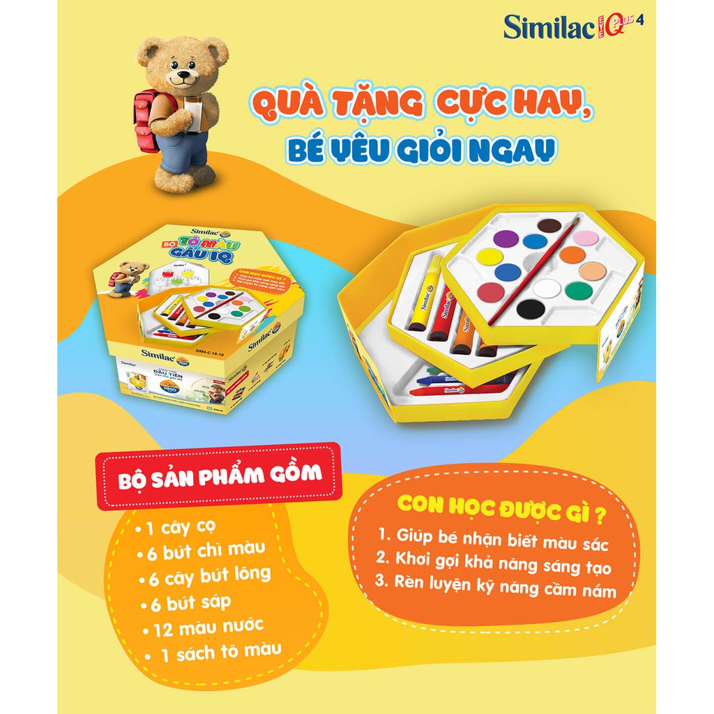 BỘ TÔ MÀU IQ HÀNG KHUYẾN MÃI TỪ SIMILAC