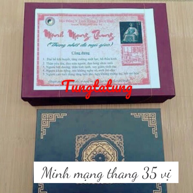 Minh mạng thang hộp đủ 35 vị như hình