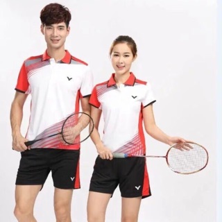 Áo cầu lông Victor giá 135k/áo, 99k/quần (có ảnh thật và bảng size đi kèm)