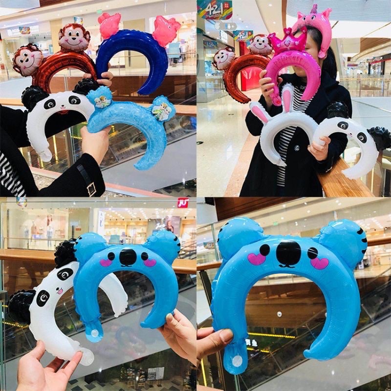Bờm, băng đô cài tóc bằng bong bóng phù hợp với mọi lứa tuổi phụ kiện chụp hình sinh nhật, kỷ yếu, party