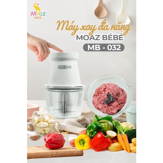 Máy Xay Đa Năng Cao Cấp Mẫu Mới Moaz Bebe MB-032