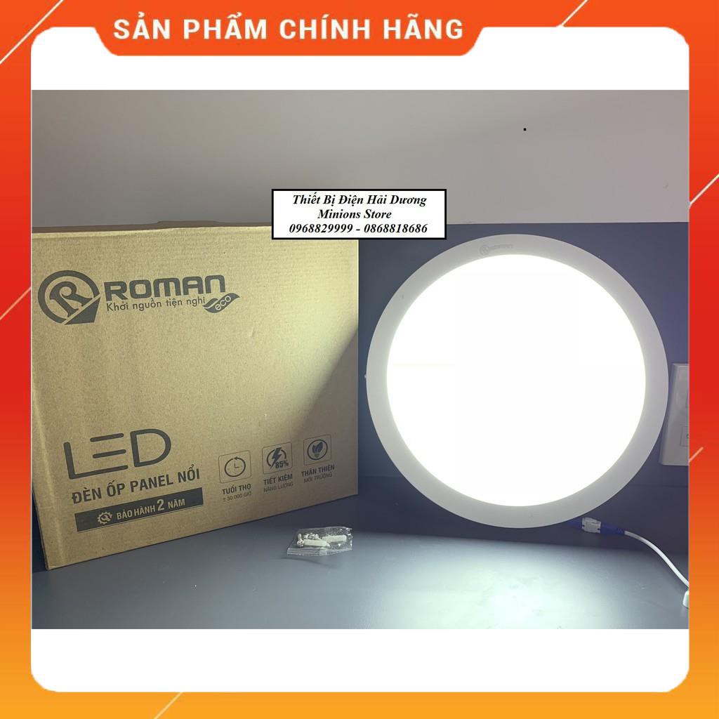Đèn ốp nổi panel LED Roman ELT8006/8007 24W (Vuông/Tròn)