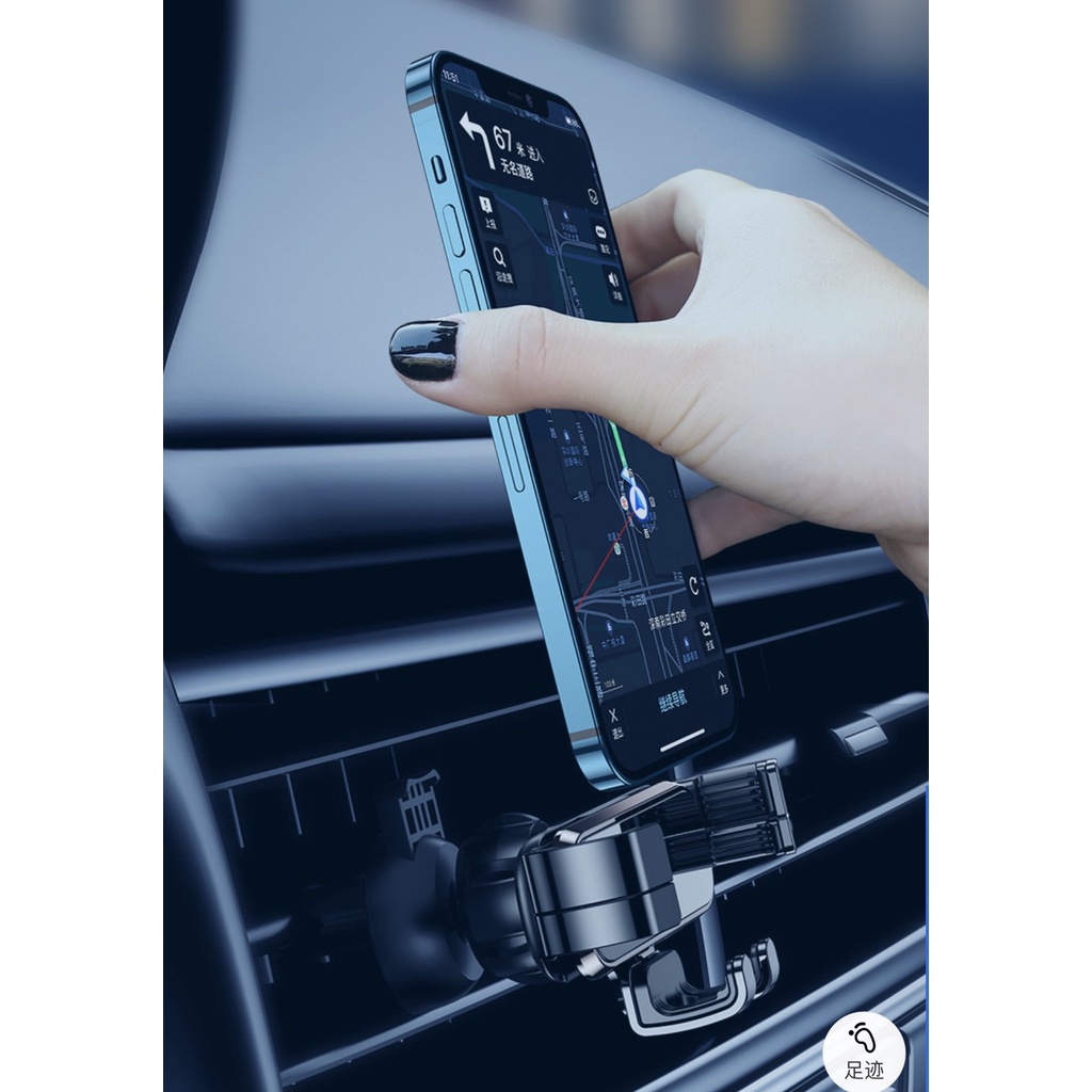 Giá đỡ điện thoại cao cấp Hyundai gắn cửa gió điều hòa ô tô xe hơi tự động điều chỉnh dành cho điện thoại 4.7 - 6.5 Inch