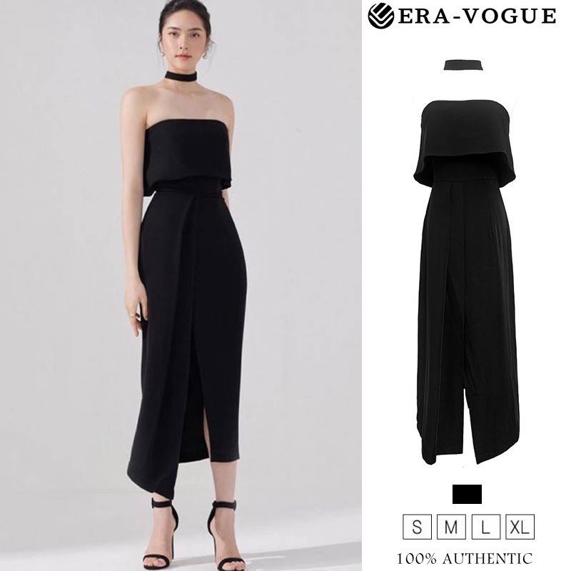 EraVogue🌷 Đầm Thời Trang Phong Cách Pháp Màu Đen Gợi Cảm Sang Trọng Cho Nữ váy dạ hội 5717