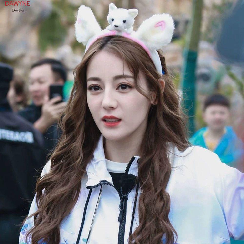 Băng Đô Tai Thỏ Bằng Vải Lông Phong Cách Retro Đơn Giản Rửa Mặt Dành Cho Nữ