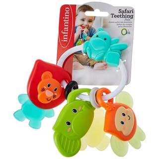 Gặm nướu Infantino Safari Teething Pals chùm gặm nướu động vật