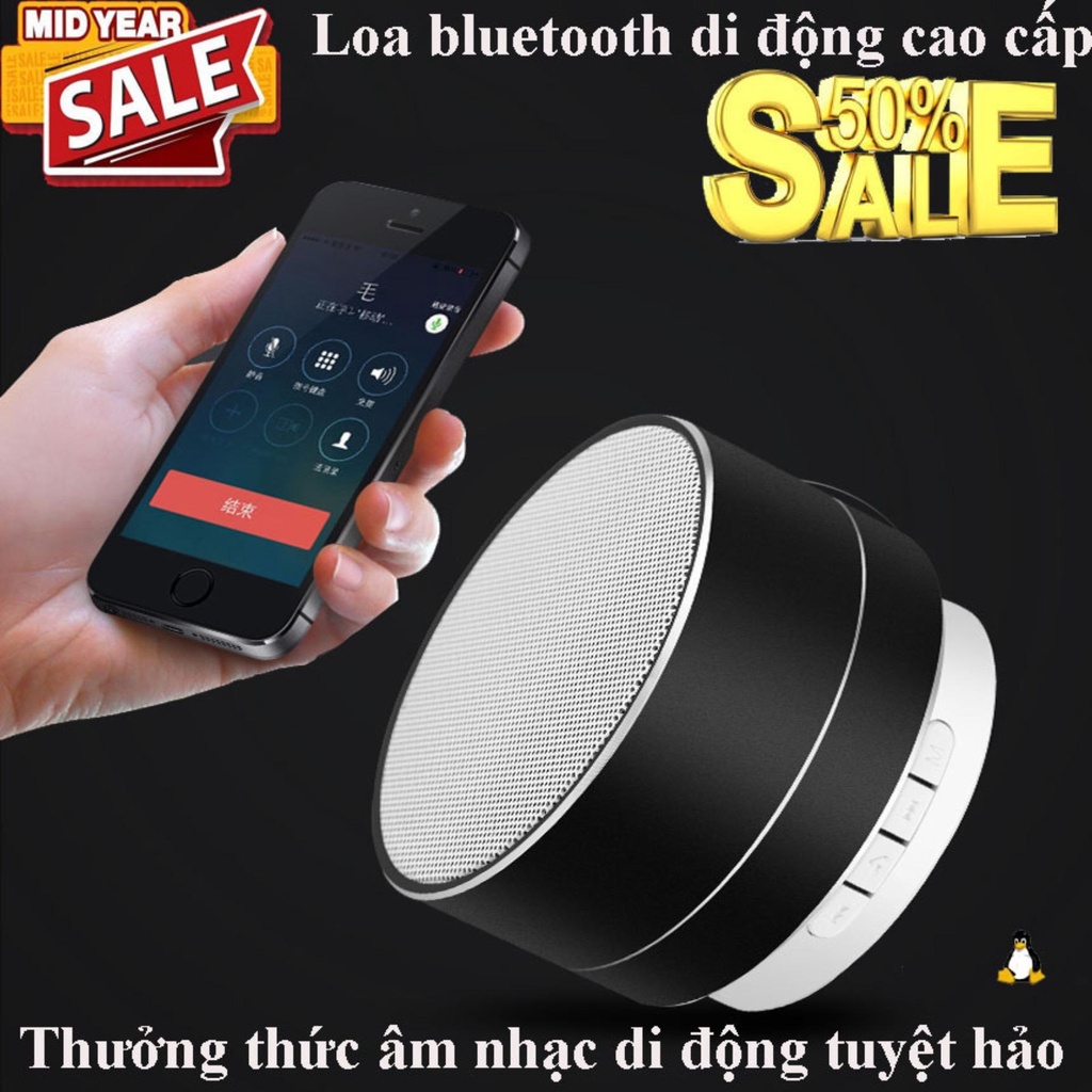 Loa Phat Nhac Qua Bluetooth_Loa Bluetooth Speaker A10  Cao Cấp Cực Hot Mẫu Mã Cực Đẹp Và Vỏ Nhôm