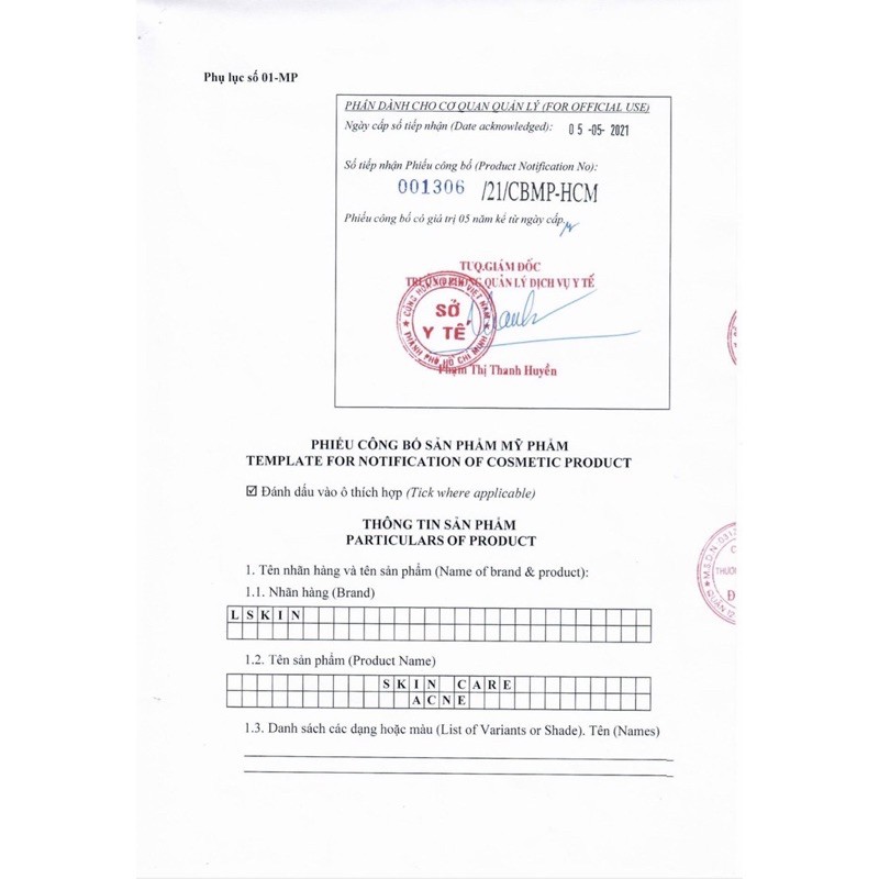 Cốt mụn Bạch Sen Skin care acne Lskin Đan Thy | BigBuy360 - bigbuy360.vn