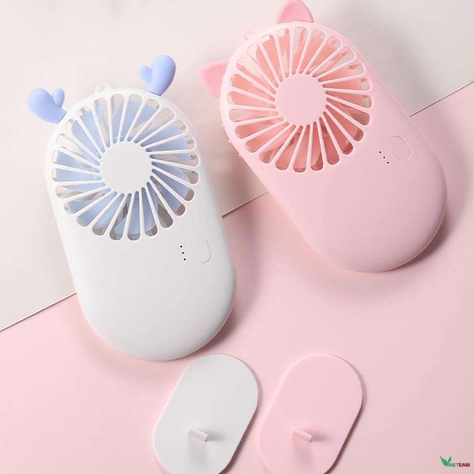 Quạt cầm tay Mini Summer Fan siêu dễ thương với 3 chế độ gió tích hợp pin 800mAh -dc3624