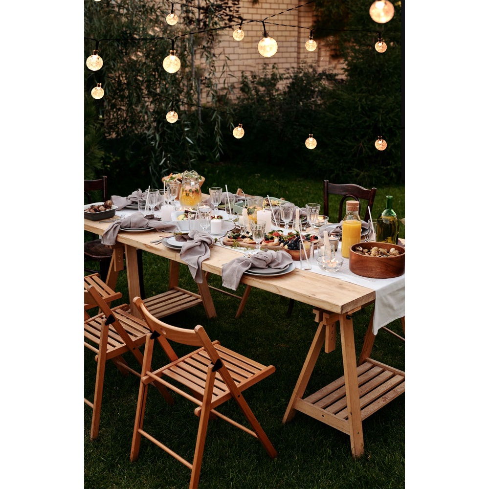 Dây Đèn LED Trang Trí Hình Cầu Pha Lê 8 Chế Độ 5M/7M/12M