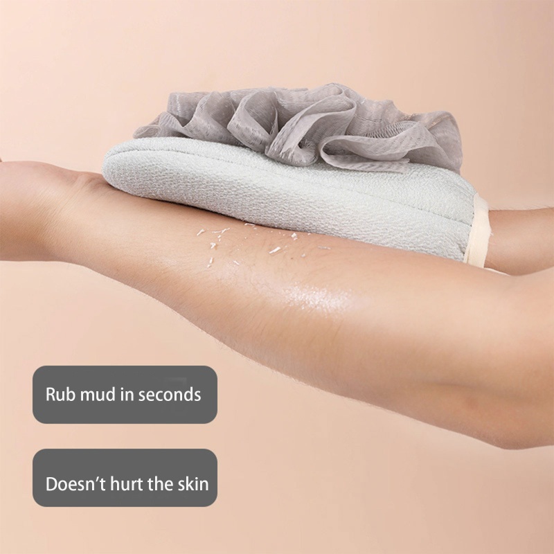 Bông Tắm Kèm Găng Tay Tiện Dụng Cho Nam Nữ