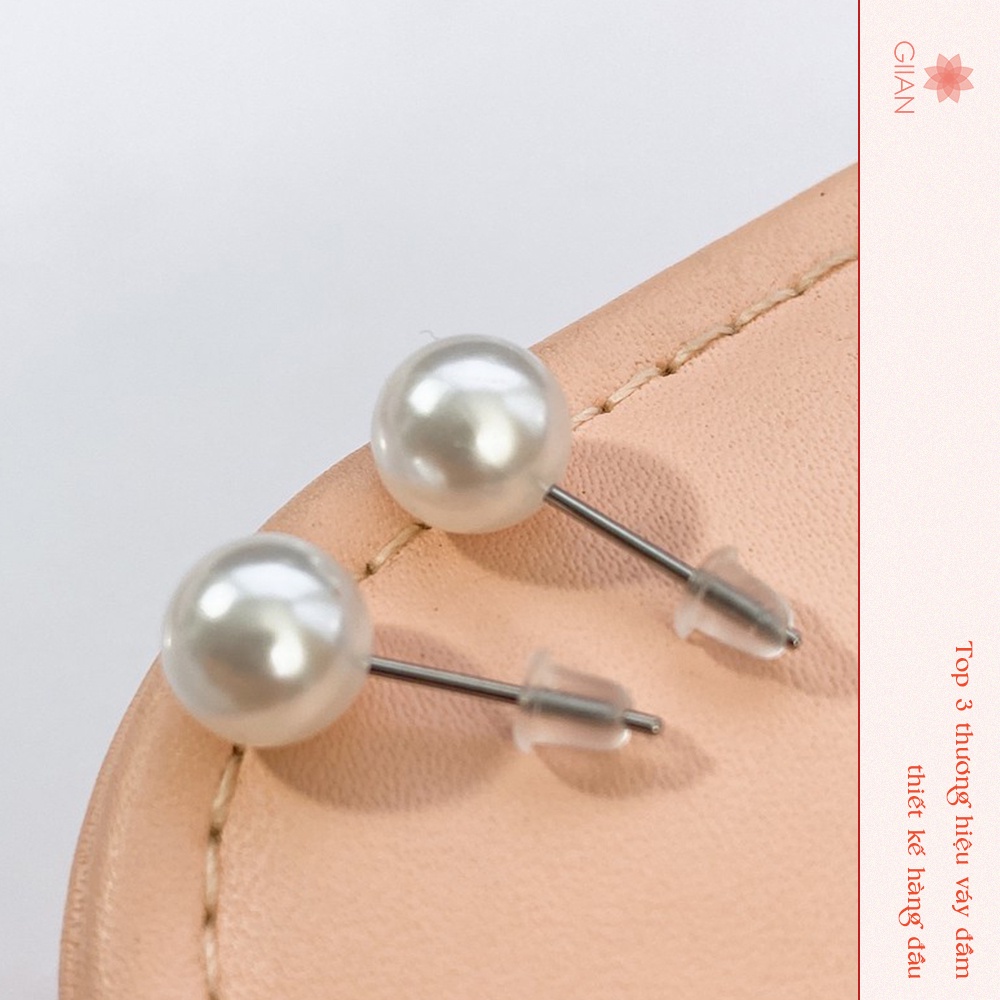 Bông tai ngọc nữ tính, khuyên tai sang chảnh GIIAN PK-BT