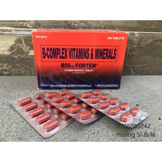 B50/2 Forten bổ sung vitamin dành cho gà đá (10 vỉ) - PetFoodStore.