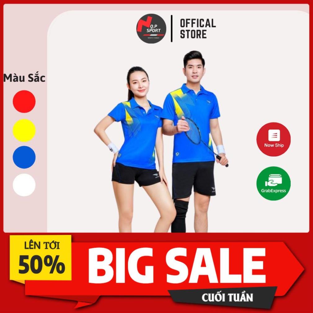 SALE Bộ Quần Áo Cầu Lông Nam Nữ Thương Hiệu HIWING Chất Vải Mè Thun Thái Co Dãn Đa Chiều Cao Cấp Mẫu W1