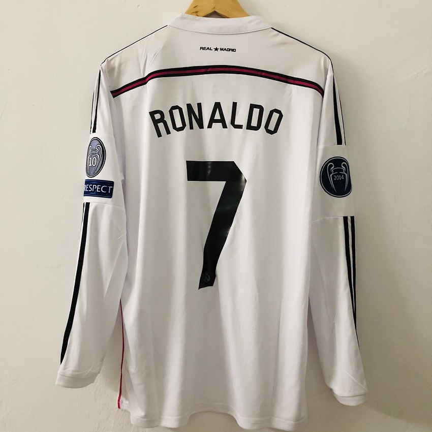 Áo Thun Số 14 15 Real Madrid HOme Đội Tuyển Đá Banh 2014
