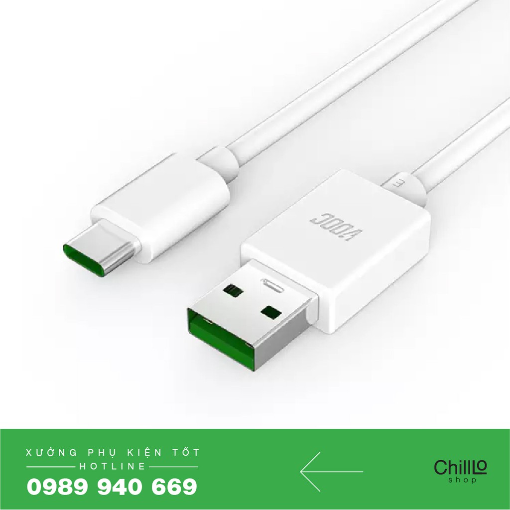 Dây Cáp Sạc Nhanh OPPO Cổng Type-C, Cáp Sạc Nhanh VOOC 3.0 - VOOC Flash Charge 3.0 Dành Cho Điện Thoại OPPO Cổng Type-C