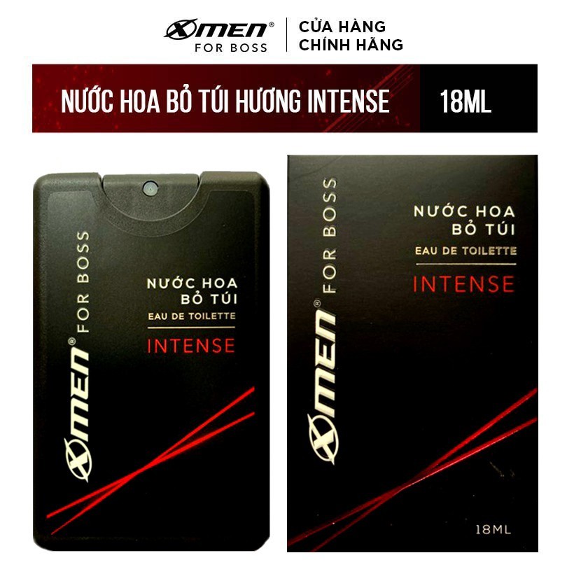 Nước Hoa Bỏ Túi Xmen Hương Intense 18ml - Nước hoa bỏ túi Xmen for Boss Intense 18ml