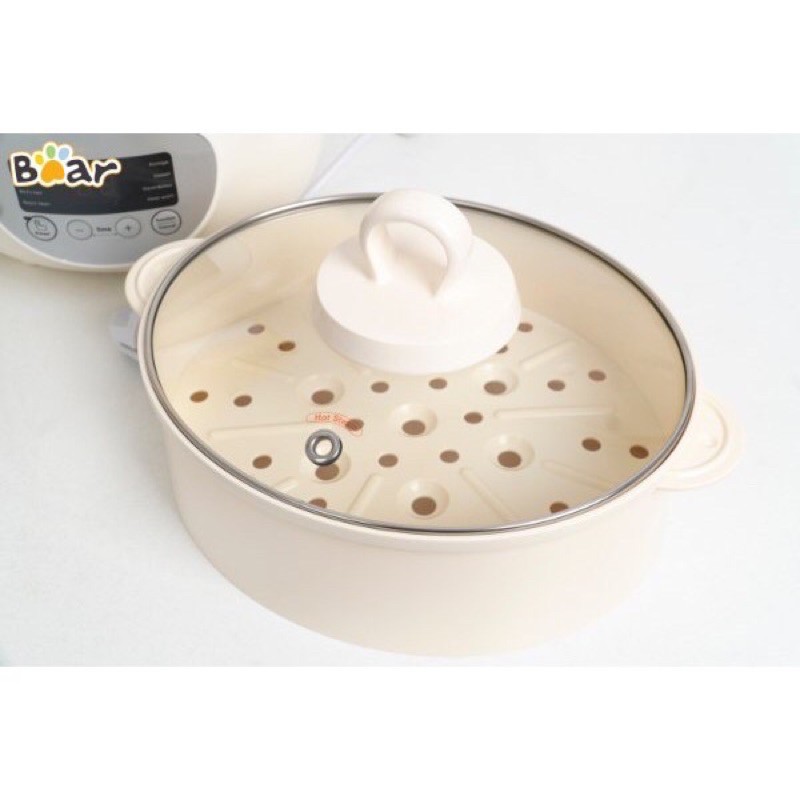 NỒI NẤU CHÁO, NINH, HẦM, HẤP CÁCH THUỶ 4 IN 1 BEAR loại 1,6L 1 Thố PAS Bị Vỡ nắp sứ