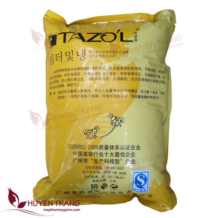 Bột bò Vàng Tazoli Trắng Da, Giảm Mụn, Loại Bỏ Dầu Và Bã Nhờn Trên Da, thu nhỏ lỗ chân lông - Thẩm Mỹ Huyền Trang