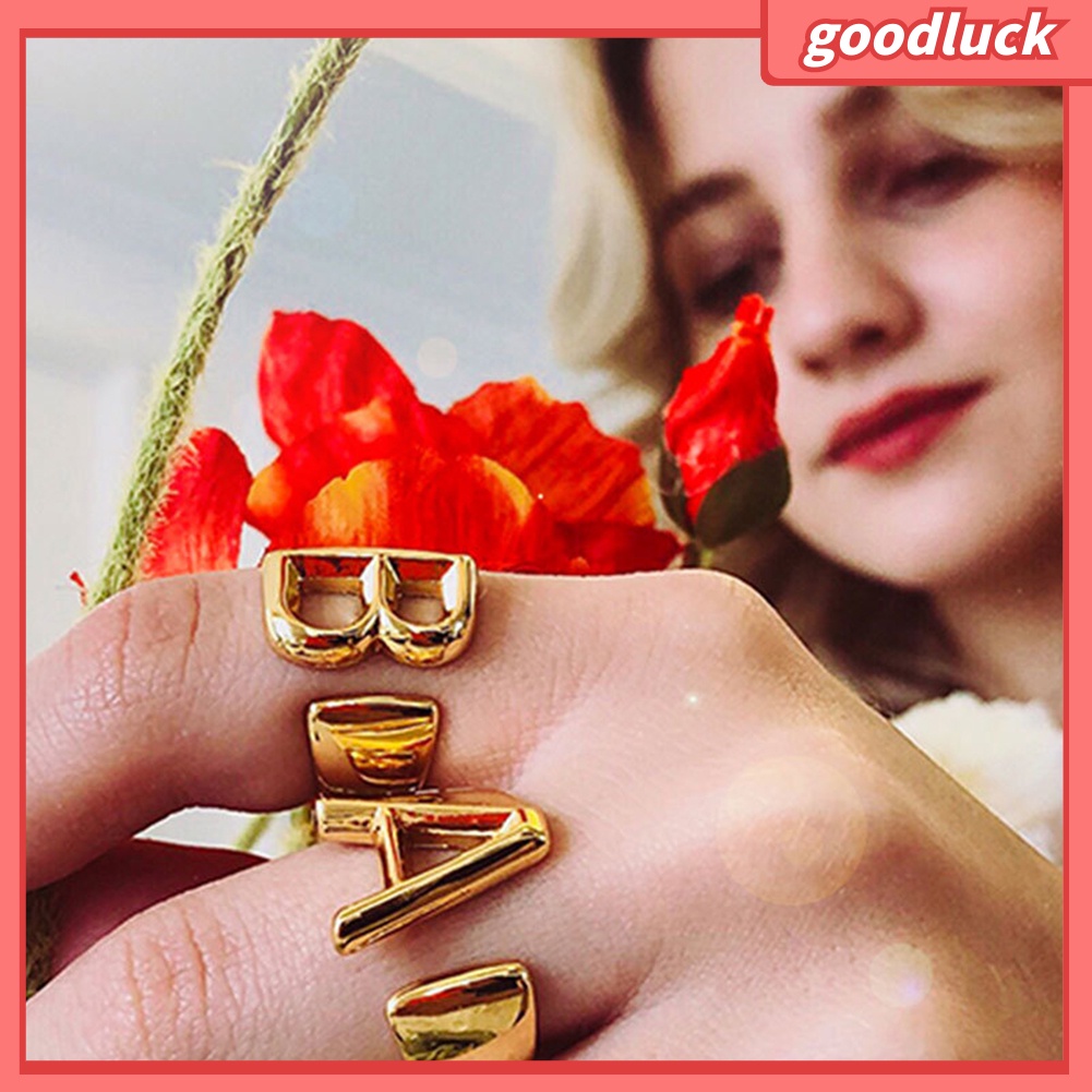 Nhẫn Hở Hình 26 Chữ Cái Cho Nữ