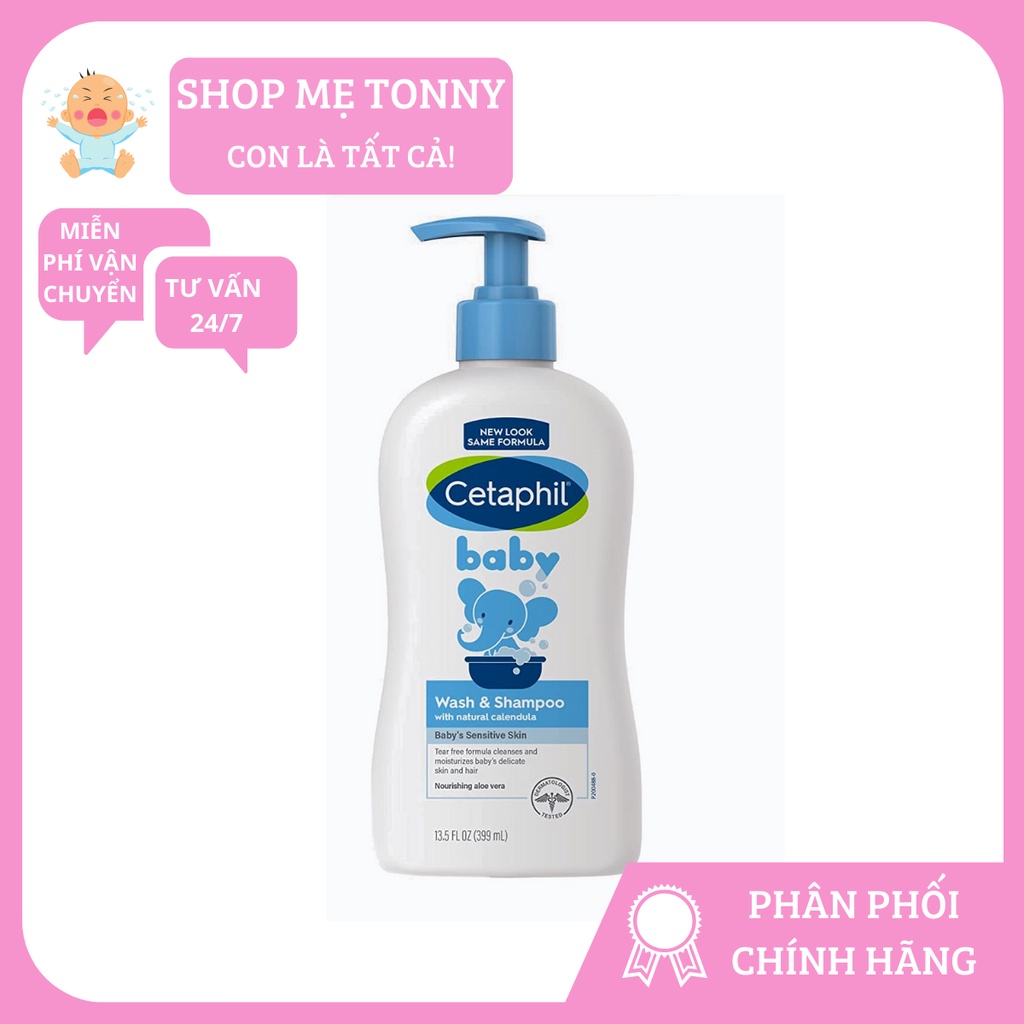 Sữa Tắm Gội Cetaphil Baby 230ML/399ML Mẫu Mới