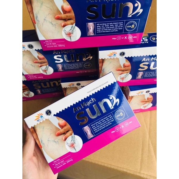 An Mạch SUN Tăng sức bền thành mạch .giảm nguy cơ bị trĩ do thành mạch yếu