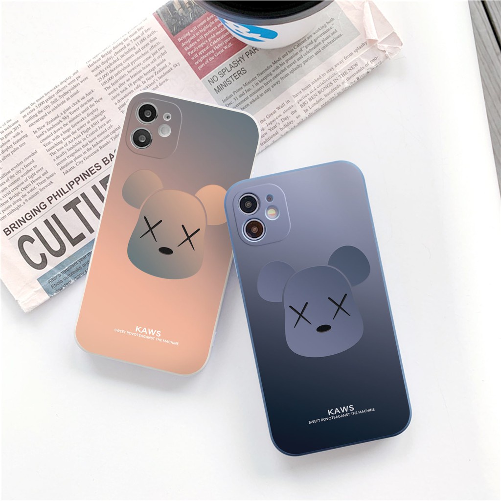 Ốp lưng iphone Kaws cạnh vuông ip 6/6s/6splus/7/7plus/8/8plus/x /xs/11/12/pro/max/plus/12/pro/promax- e48