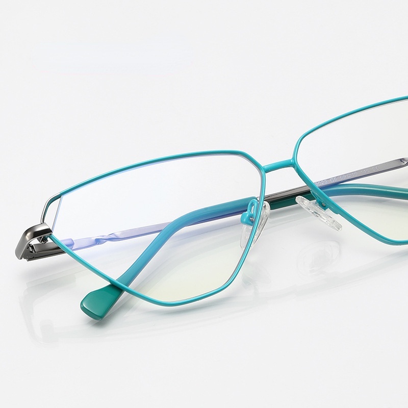 Mắt Kính Gọng Kim Loại Chống Ánh Sáng Xanh Thời Trang Phương Tây