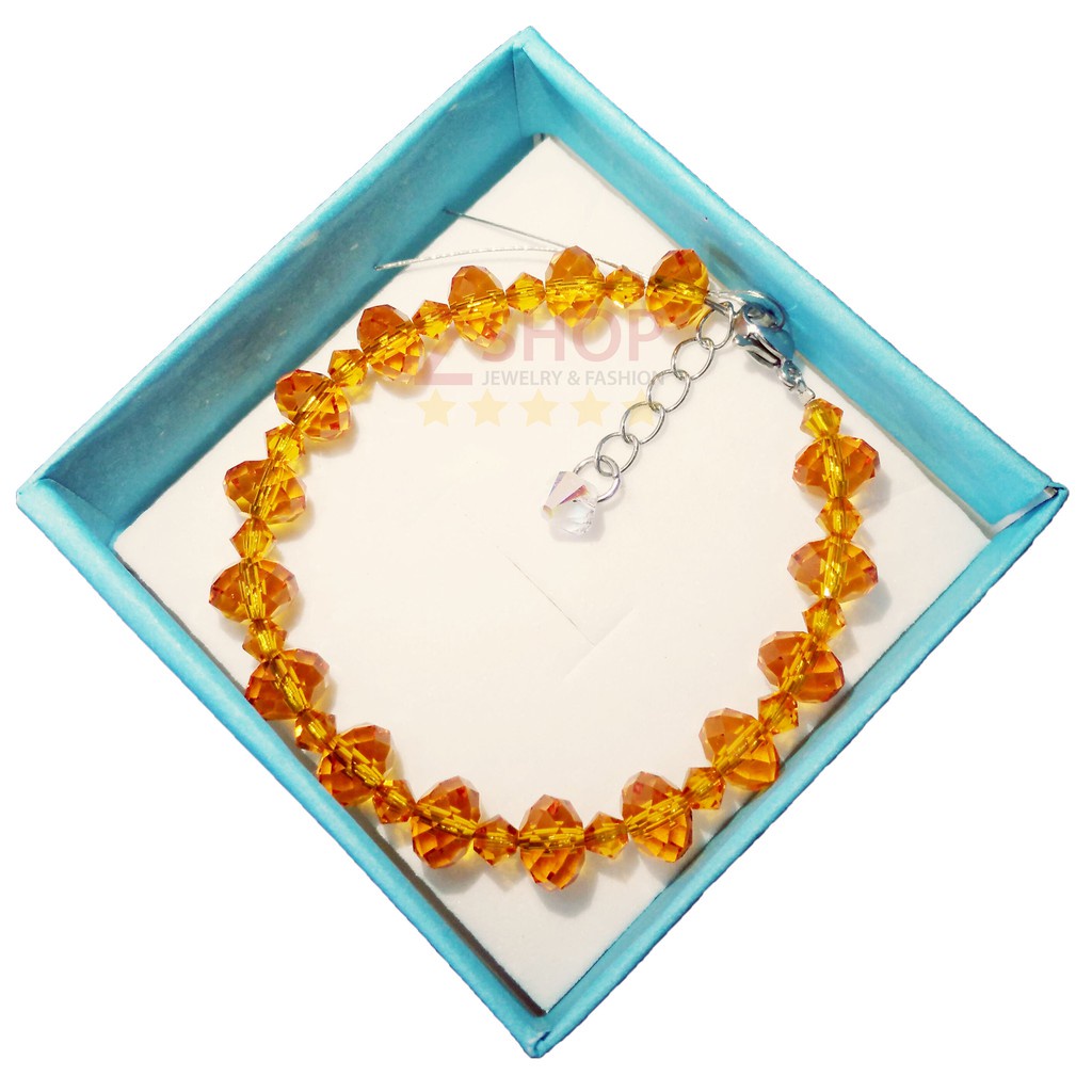 Vòng pha lê nhân tạo nhiều màu LT233