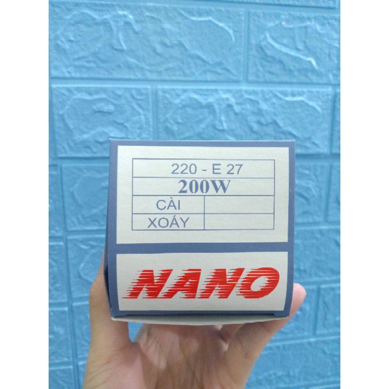 [CHÍNH HÃNG]Bóng đèn sợi đốt Nano 100W, 200W, bóng dây tóc (hàng có sẵn)