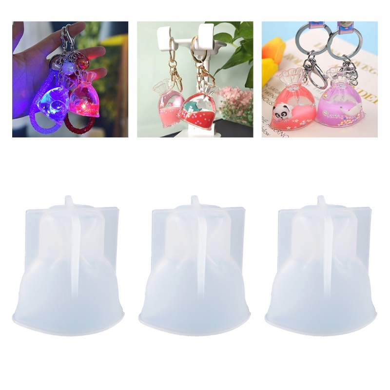 [Hàng mới về] Khuôn silicon tạo hình đồ trang sức hình túI may mắn 3D