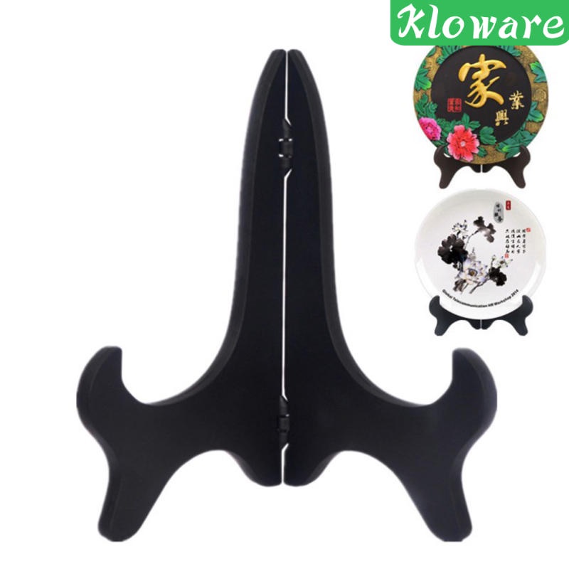 [Kloware] Giá Đỡ Trưng Bày Bát Đĩa 11 &quot;Gấp Lại Được Màu Đen