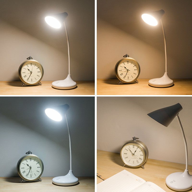 Đèn Led Học, Làm Việc USB 5V 3 Màu Loại Loa, Nút Cảm Ứng